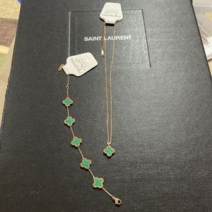 Clover bracelet and necklace